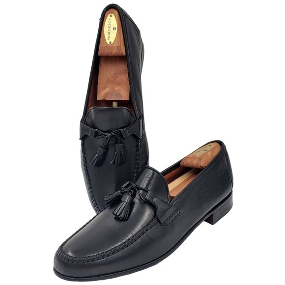 NEW Allen Edmonds Italy Dress Shoes Mens 12B Butter Soft Black Leather Loafers - Picture 8 of 14